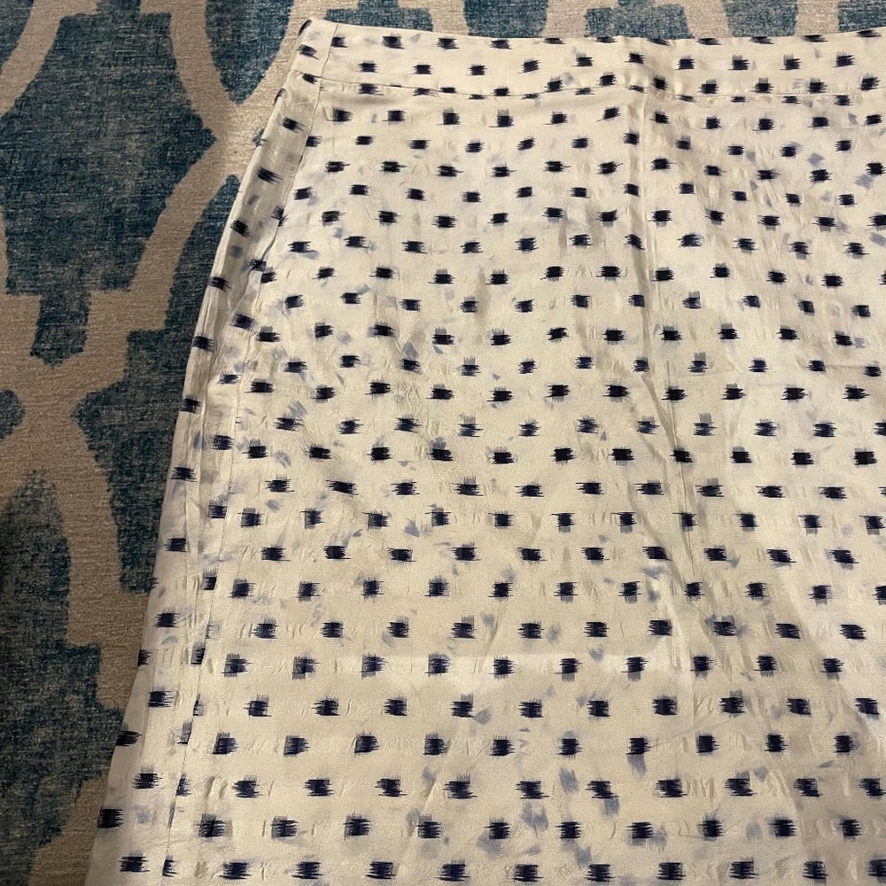 J. Crew ikat silk skirt